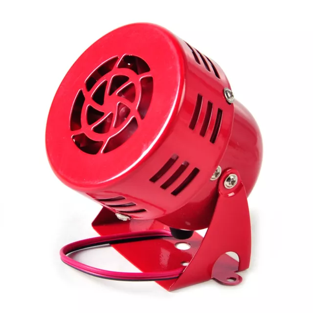 3" 12V Red Motor Driven Air Raid Siren Horn Alarm fit for Car Truck Motorcycle