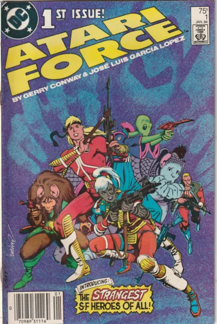 Atari Force #1 DC Comics 1984 Newsstand Variant  VERY NICE SHIPS FAST AND SAFE !