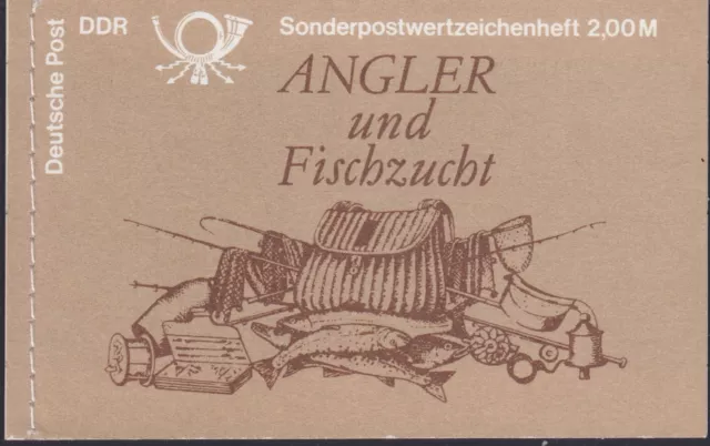 Briefmarken DDR Mi Nr.  3096 II MH9 w A Typ II Süßwasserfische r**