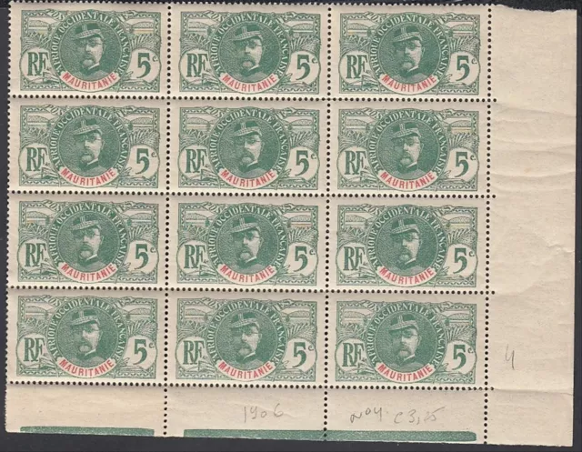 Mauritania -French Colony 1906-MNH stamps. YvertNr.: 4.Block12(EB) MV-MV-14895