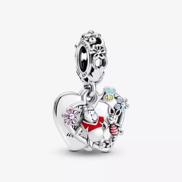 *BRAND NEW* Pandora Winnie the Pooh, Piglet Double Dangle Charm 792214C01