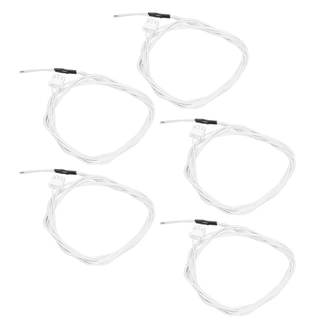 5PCS 100KΩ Thermistor Wire Temperature Sensor Probe Cable For 3D Printer