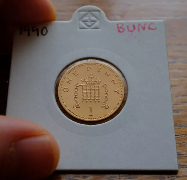 1990 BUNC 1p One Pence Penny UK