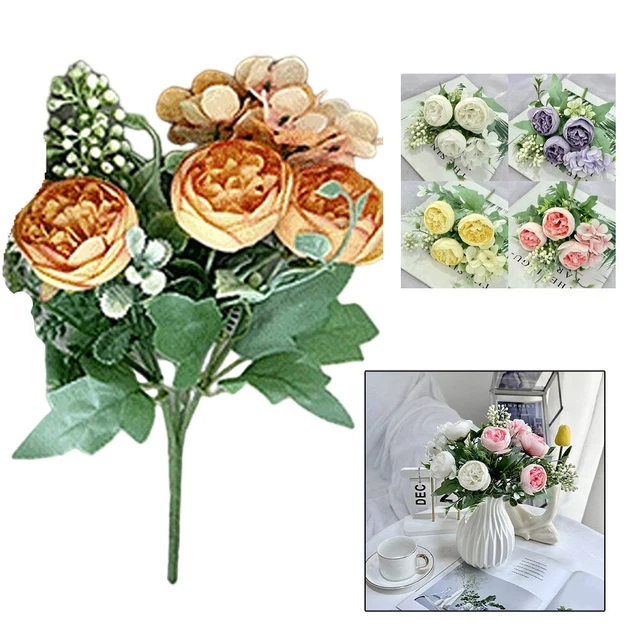 48 Fausses Fleurs Artisanales En Tissu - 17 Modèles, 2-8 Cm - Pour DIY, Mariage, Décoration Maison, Scrapbooking