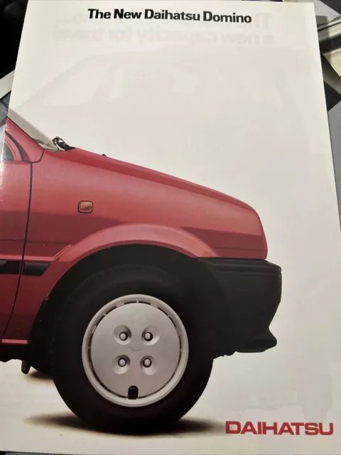 Brochure di vendita auto originale Daihatsu Domino gamma Daihatsu da collezione
