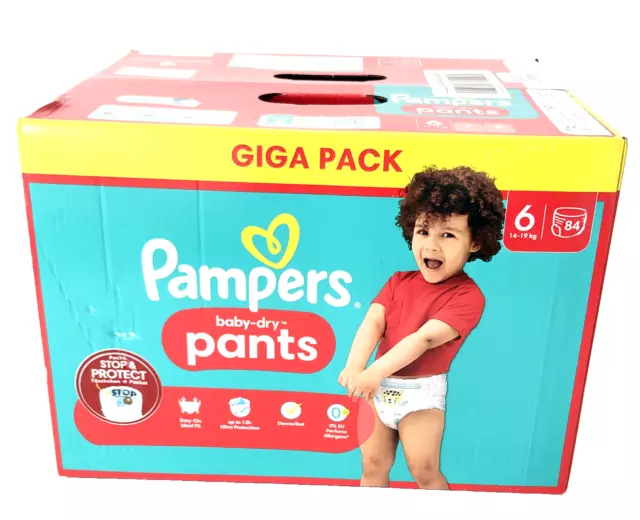 GIGA Pack - 84 Couches - Pampers - Taille 6 - 14/19kg - Baby-Dry - Pants 2