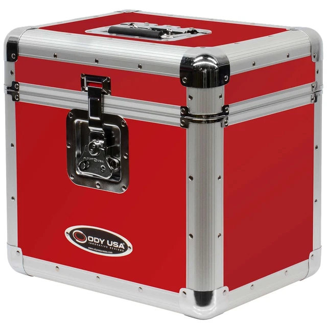 Odyssey KLP2RED Krom Series Red Stackable Record / Utility Case idjnow 3