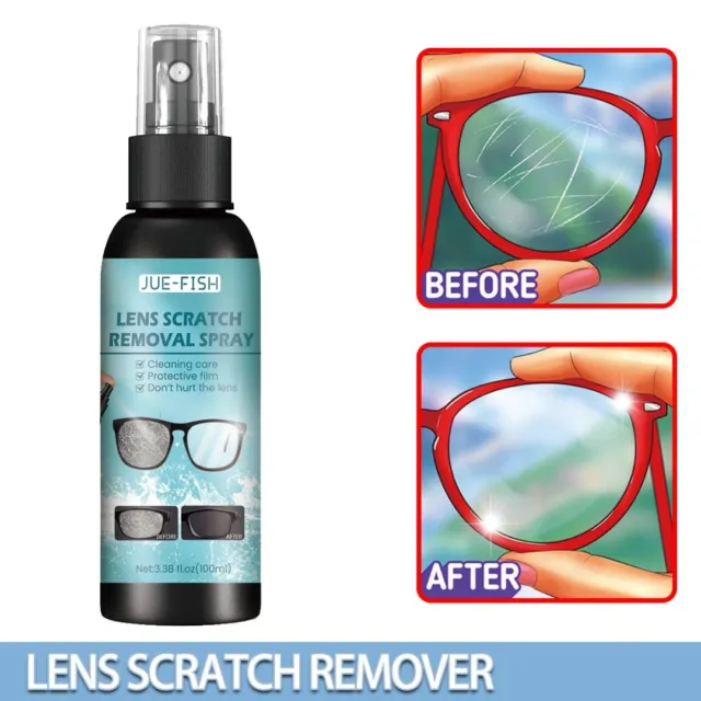 Lens Scratch Removal Spray Eyeglass Windshield Glass Repair Liquid 100ml'