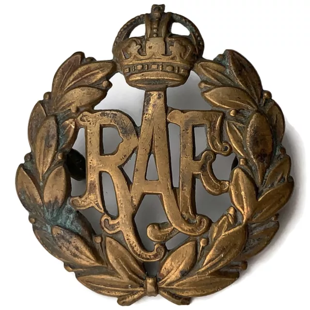 Original WW1 Royal Air Force RAF Cap Badge