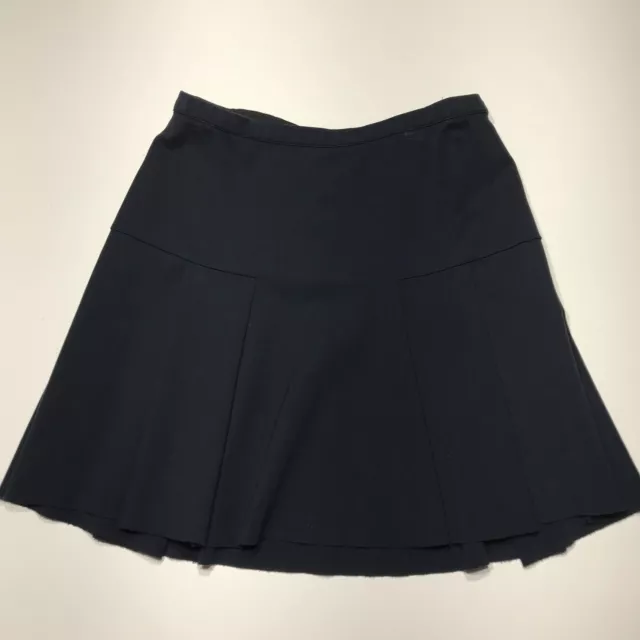 Simply Vera Vera Wang Skirt Womens Size Small Navy Blue Pull On Pleated Skater 2