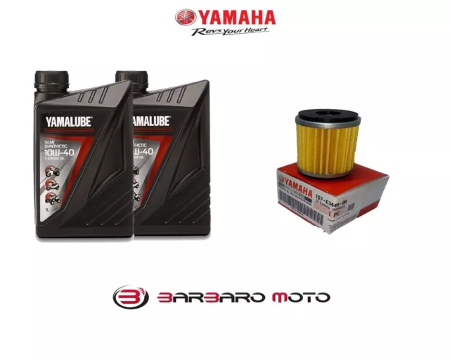 Kit Tagliando Olio Yamalube  10W40 + Filtro Originale Xmax 300 Dal 2017 Al 2023