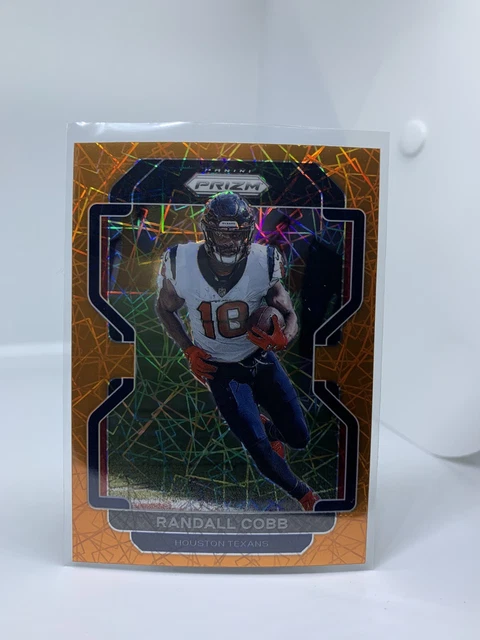2021 Panini Prizm Football Randall Cobb Orange Lazer Prizm #33 Houston Texans