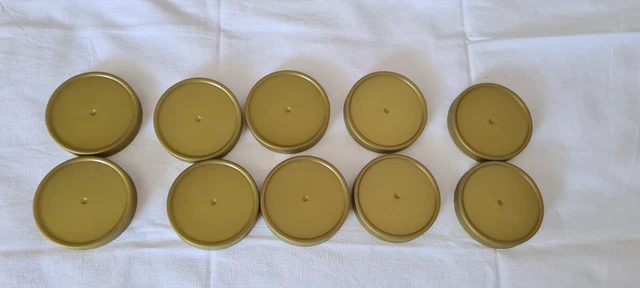 10*Schraubdeckel  für 500 g neutrale Honigglas