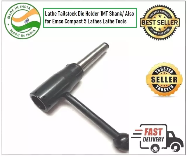 Lathe Tailstock Die Holder 1MT Shank/ Also for Emco Compact 5 Lathes Lathe Tools