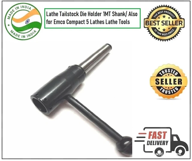Lathe Tailstock Die Holder 1MT Shank/ Also for Emco Compact 5 Lathes Lathe Tools Lathe Tailstock Die Holder 1MT Shank/ Also for Emco Compact 5 Lathes Lathe Tools