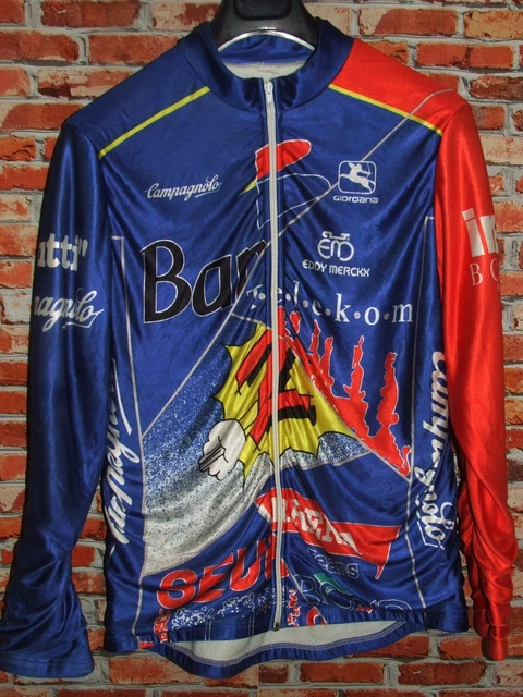 Maillot Vélo Long Biemme Polaire Synthétique Novemail Laser - Taille L