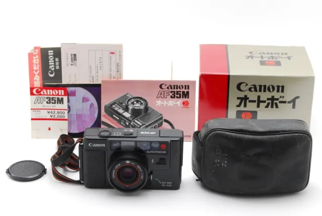 [NEAR MINT in Box w/Case] Canon AF35M AUTOBOY Point & Shoot 35mm From JAPAN