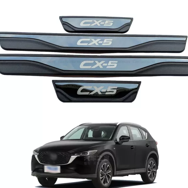 FOR MAZDA CX5 CX 5 Accessories Door Sill Protector Scuff Plate Guard 2013  2022 $32.99 - PicClick