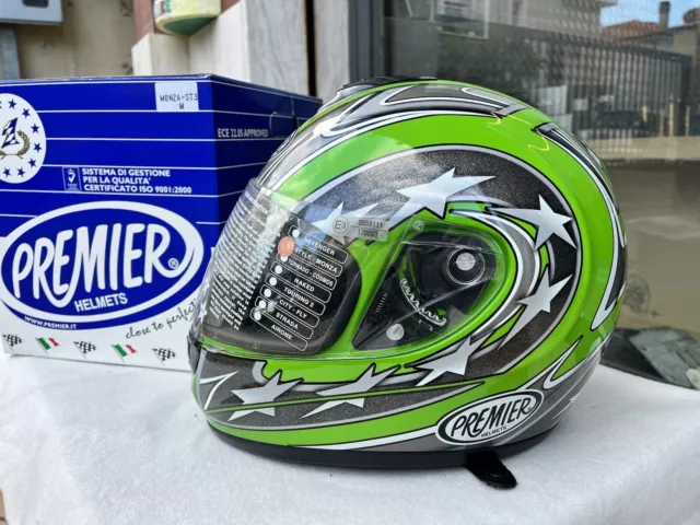 Casco Integrale Premier Monza St3 Verde Taglia M 2