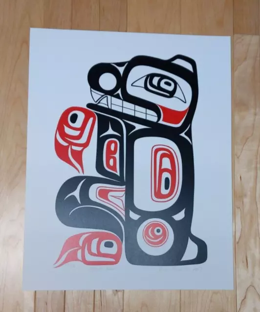Black Bear by Eric Parnell Haida Signed Limited Edition Print 79/100