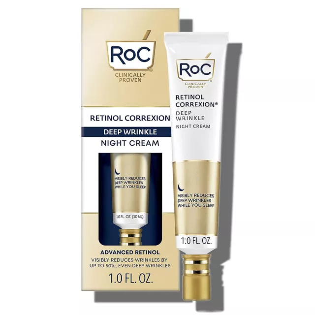 RoC RETINOL CORREXION DEEP WRINKLE NIGHT CREAM Anti-Aging Daily Moisturizer 1oz