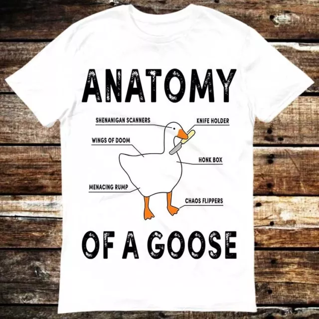 Anatomy of A Goose Funny Duck Graphic Gaming T Shirt 6018