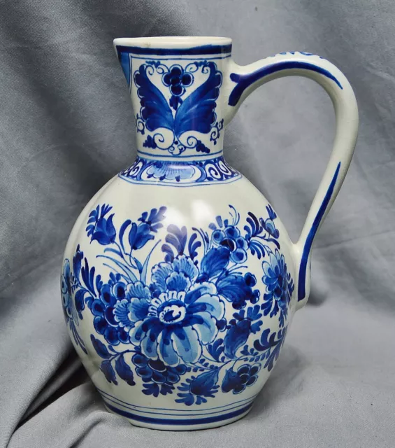 Henkelvase Krug Delfts Blauw, De Porceleyne Fles, Delft, 20,5 cm