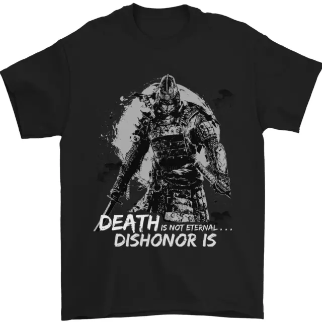 T-shirt da uomo Death Not Eternal Martial Arts MMA Samurai 100% cotone