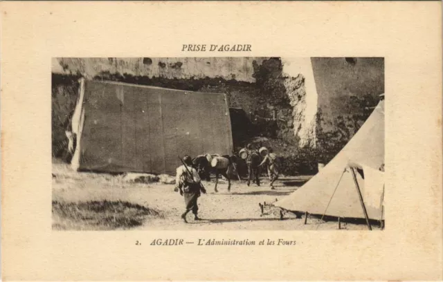 CPA AK Militaire AGADIR Administration et les Fours MAROC (24171)