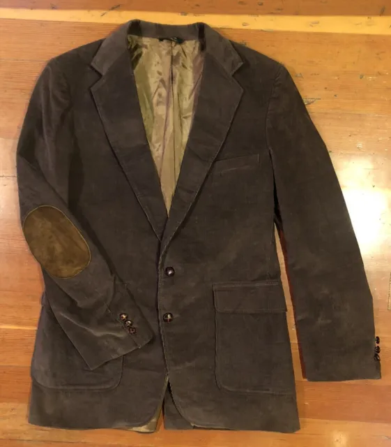 Vintage LEVIS Brown Corduroy Blazer Jacket w/Elbow Patches 40L