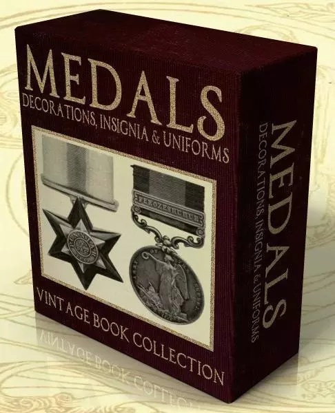 MEDALS, DECORATIONS, INSIGNIA & UNIFORMS 56 Vintage books on DVD-Rom WWII, Medal