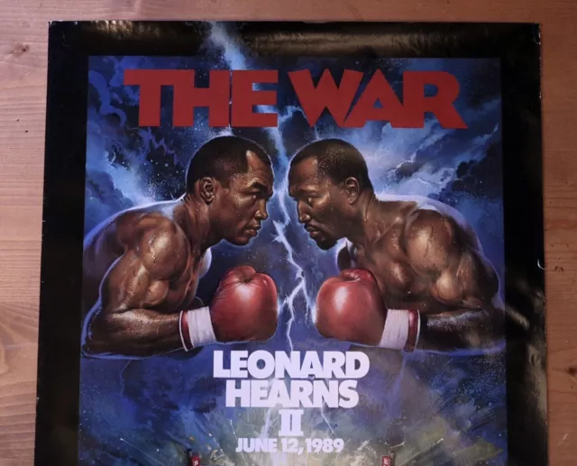 “Sugar” Ray Leonard vs Tommy Hearns, 1989 - Official Promotional Poster, 46x76cm 2