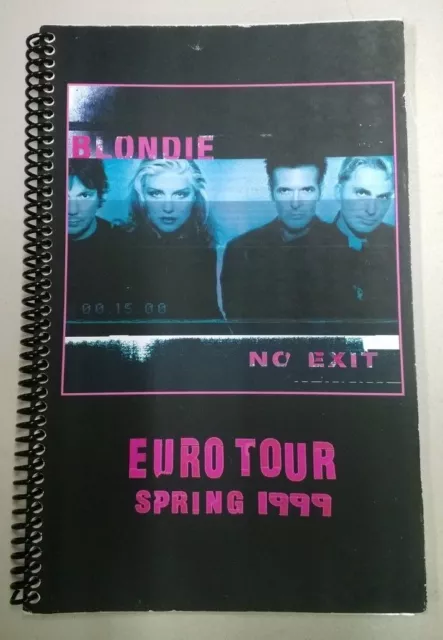 BLONDIE "No Exit" EURO TOUR Itinerary - Spring 1999