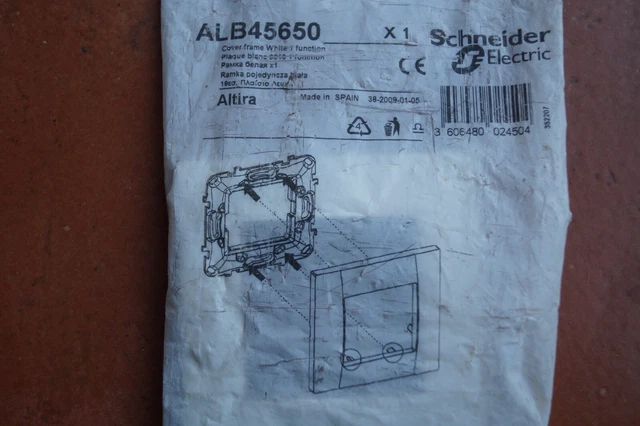 Schneider ALB45604 - Altira - Support à vis - 2 postes - entraxe 45mm