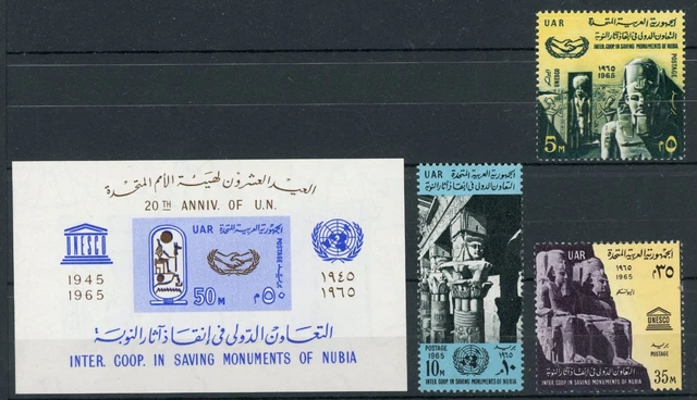 Vereinigte Arabische Emirate 808-811 + Bl. 18 postfrisch Pharao #HB277