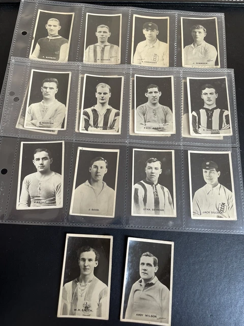 THOMSON (DC) - KOMPLETTES SET? 18 x BERÜHMTE BRITISCHE FUSSBALLER 1921