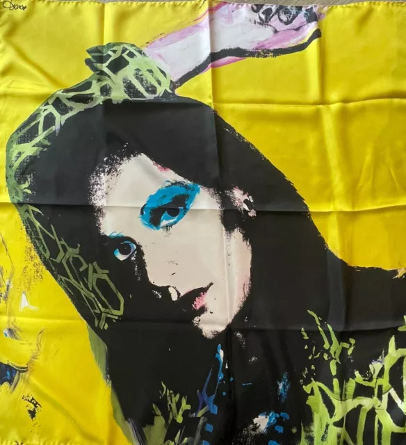 Vintage Diane von Furstenberg scarf - Andy Warhol - collectors item - silk scarf