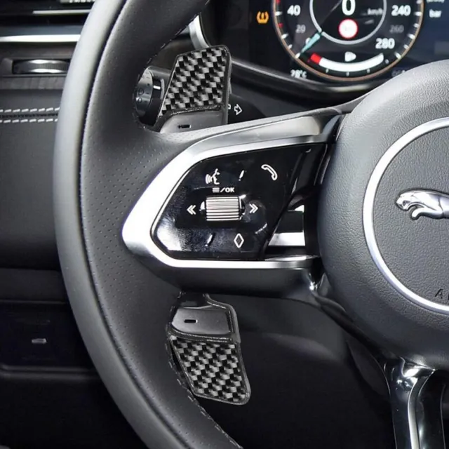 Carbon Fiber Steering Wheel Paddle Shifter DSG For Jaguar XF XE S F-PACE F-TYPE