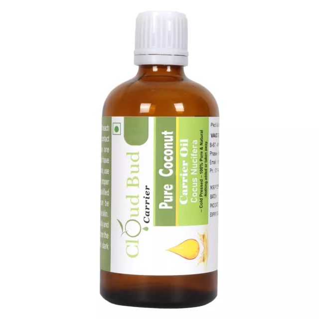 Pure Coconut Oil Cocus Nucifera Cold Pressed Uncut Natural For Skin Hair