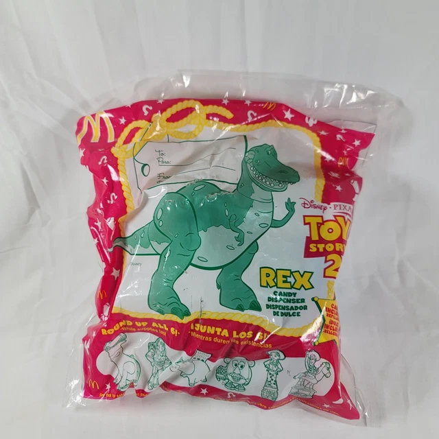 VINTAGE 1999 MCDONALD'S TOY STORY 2 REX Candy Dispenser Disney Pixar