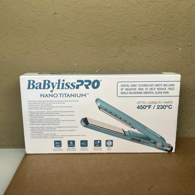 BaByliss PRO Nano Titanium 1¼" Ionic Hair Straightener DUAL VOLTAGE | BNT4091TUC 3