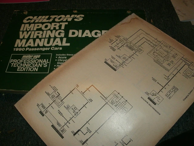 1990 MAZDA RX7 Oversized Wiring Diagrams Schematics Manual Sheets Set
