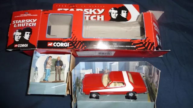 Corgi Diecast Starsky And Hutch Car And Figures - Classic Tv - Ford Gran Torino