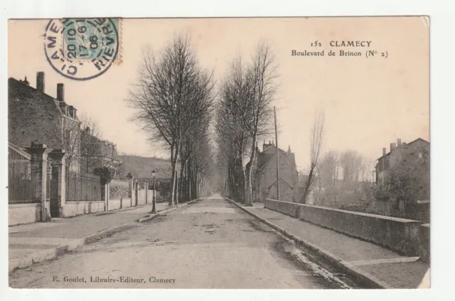 CLAMECY - Nievre - CPA 58 - le boulevard de Brinon