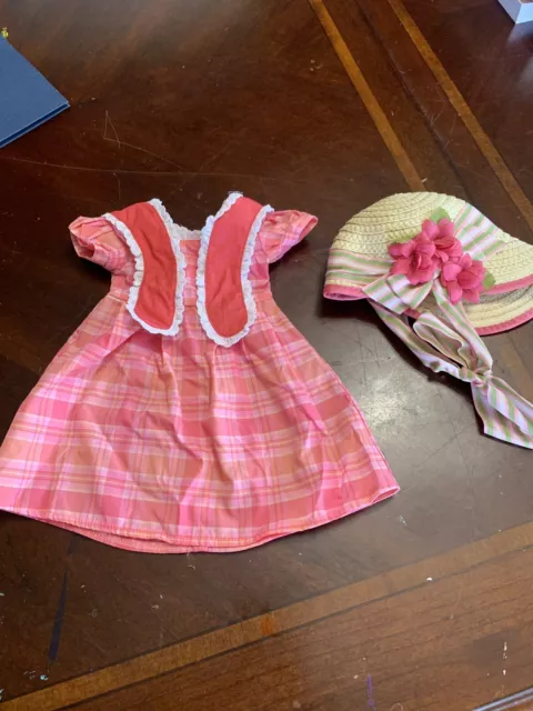 American Girl Marie Grace Meet Dress And Caroline’s Meet Bonnet Hat