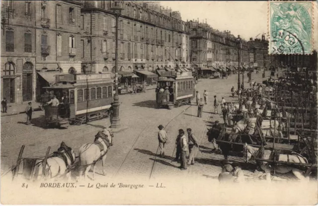 CPA BORDEAUX-Le Quai de Bourgogne (28122)