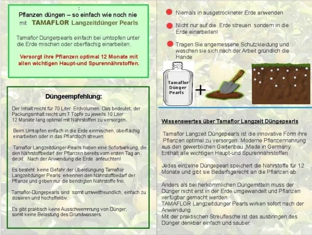 Dünger  Granatapfel, Punica  Profi Dauerdünger  wirkt 12 Monate 3