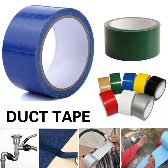 10m Gaffa Duck Duct Cloth Gaffer Adhesive Tapes Waterproof Repair Tape 2/5cm UK