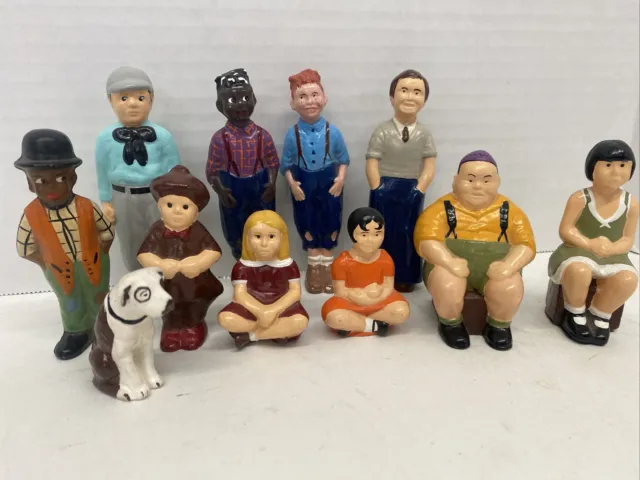 ANTIQUE 1920'S LITTLE Rascals Bisque Paintable Figurines Our Gang