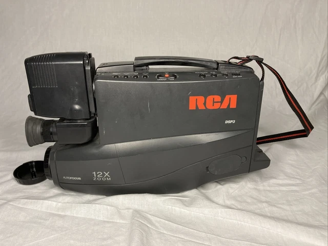 Vintage RCA DSP3 CC431 VHS Camcorder With Power Supply Not Working Parts Only